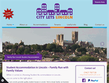 Tablet Screenshot of cityletslincoln.co.uk